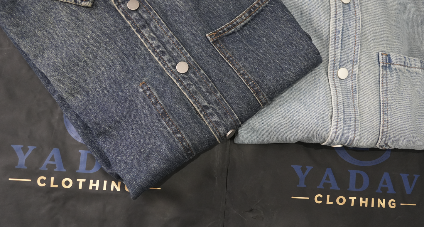 Denim Classic Shirt- Pure Denim Colour