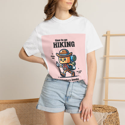 Hiking Adventure T-Shirt — "Time to Go Hiking" Cute Camper Graphic
