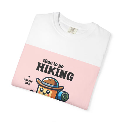 Hiking Adventure T-Shirt — "Time to Go Hiking" Cute Camper Graphic