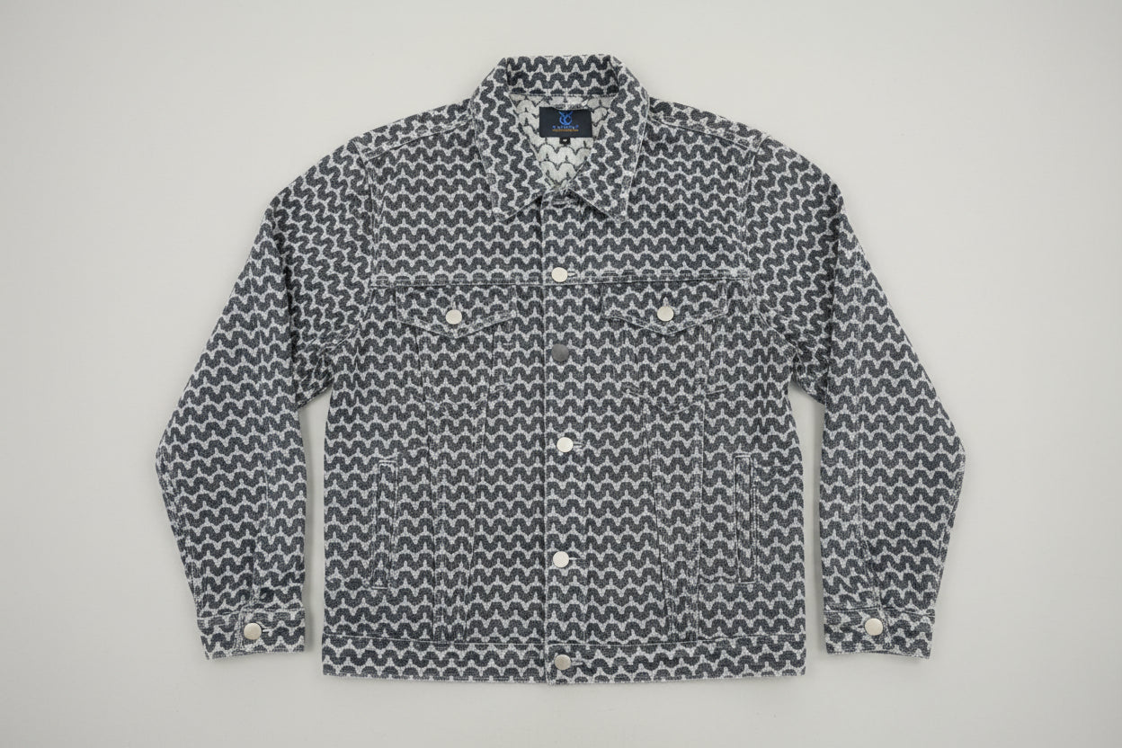 Denim Classic Jacket- Textured Popular