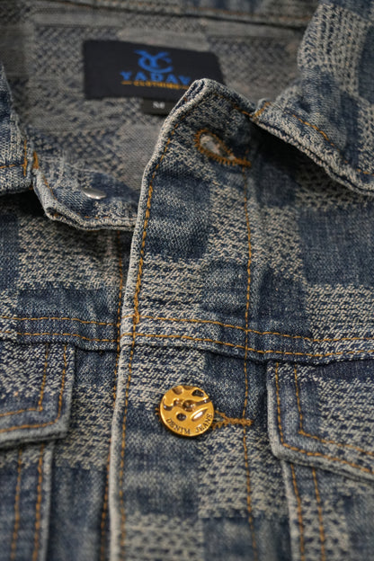 Textured Popular Denim Classic Jacket
