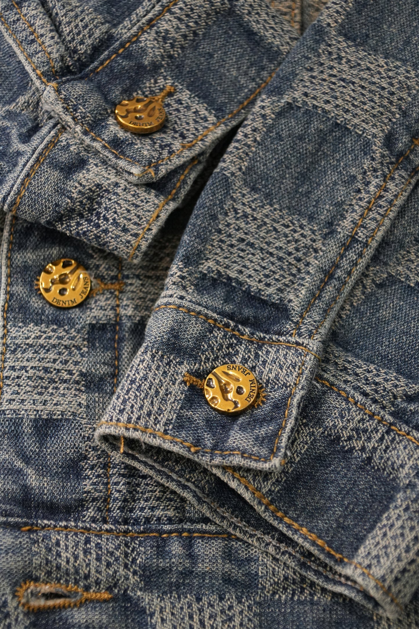 Textured Popular Denim Classic Jacket