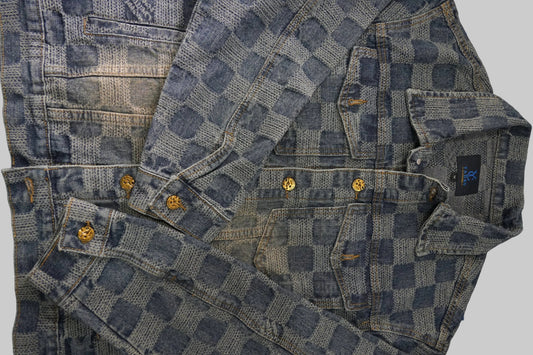 Textured Popular Denim Classic Jacket