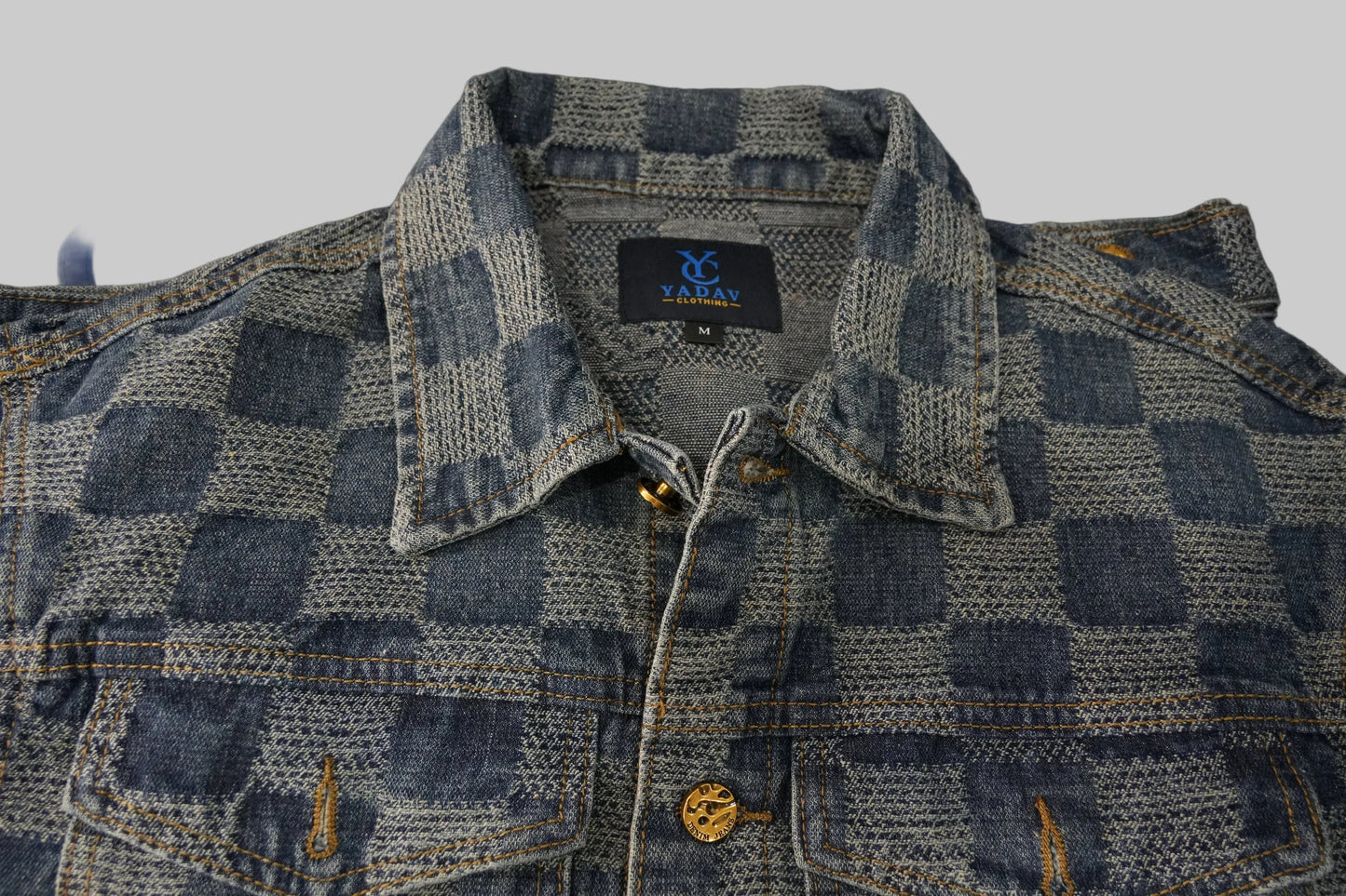 Textured Popular Denim Classic Jacket