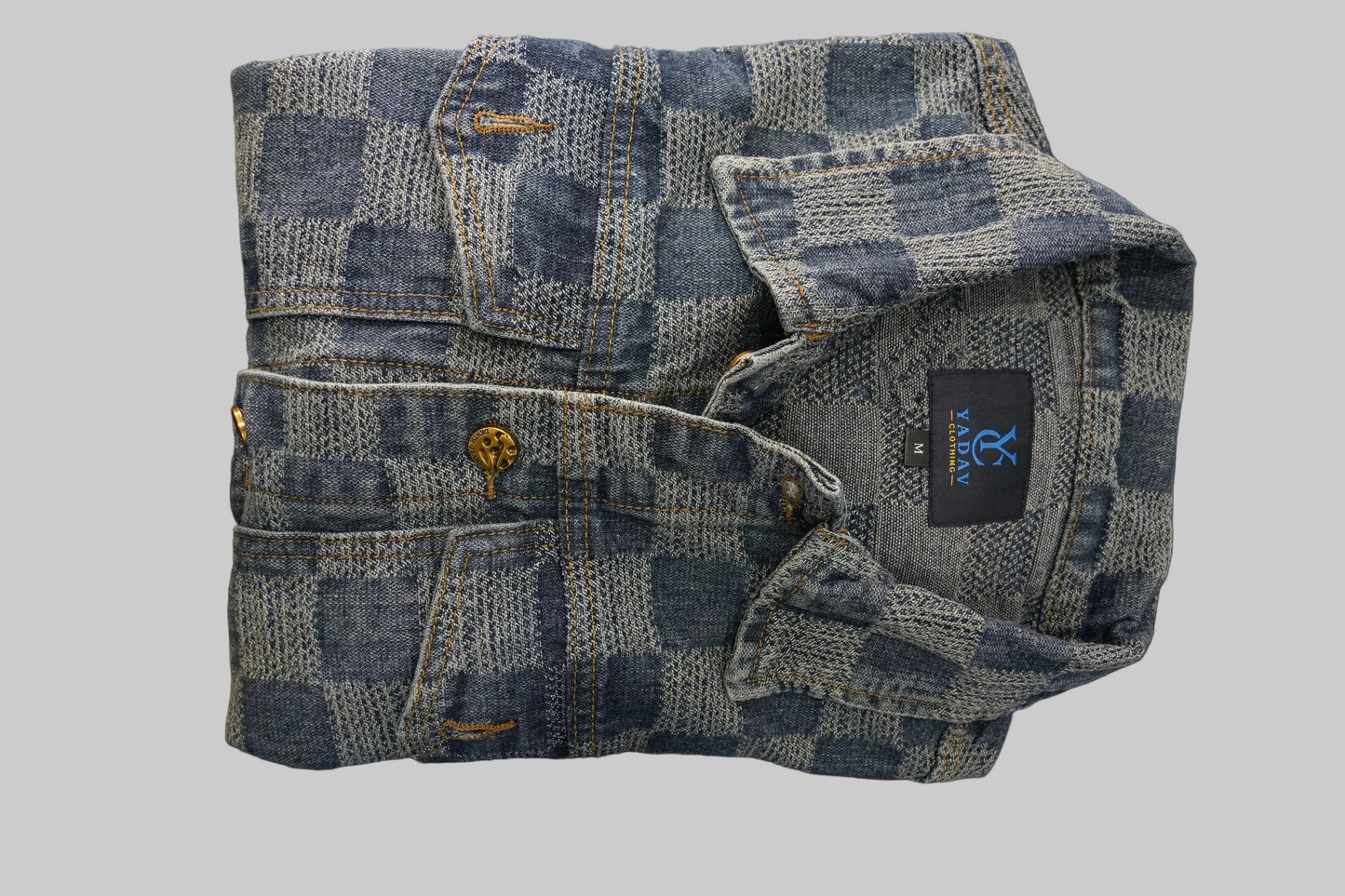 Textured Popular Denim Classic Jacket