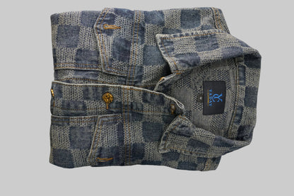 Textured Popular Denim Classic Jacket