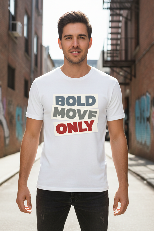 Bold Move Only White – Model Front