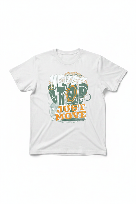 White Tee Flat Lay